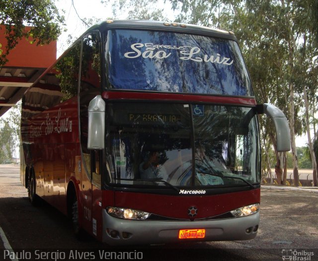 Expresso São Luiz 7230 na cidade de Cuiabá, Mato Grosso, Brasil, por Paulo Sergio Alves Venancio. Número da foto: #2833360.