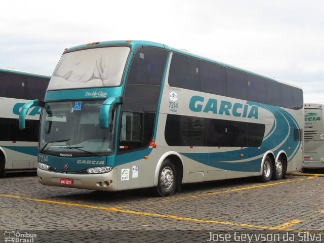 Viação Garcia 7214 na cidade de Londrina, Paraná, Brasil, por José Geyvson da Silva. Número da foto: #2834100.