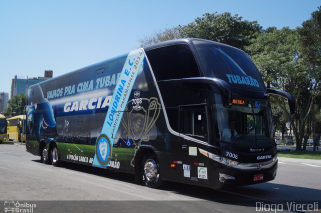 Viação Garcia 7008 na cidade de Curitiba, Paraná, Brasil, por Diogo Viec. Número da foto: #2835511.