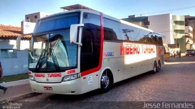 Ribeiro Turismo 2216 na cidade de Matipó, Minas Gerais, Brasil, por Jessé Fernandes. ID da foto: 2837281.