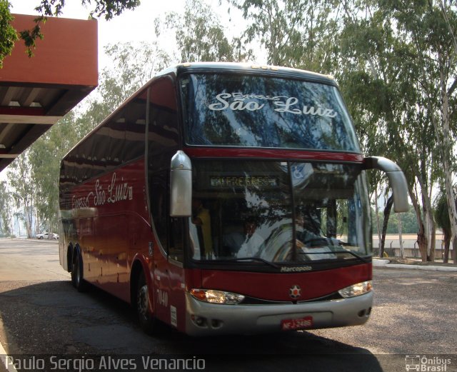 Expresso São Luiz 7040 na cidade de Cuiabá, Mato Grosso, Brasil, por Paulo Sergio Alves Venancio. ID da foto: 2838739.