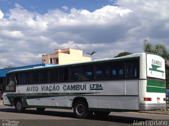 Auto Viação Cambuí 80 na cidade de Cambuí, Minas Gerais, Brasil, por Alan Cipriano. ID da foto: 2837958.