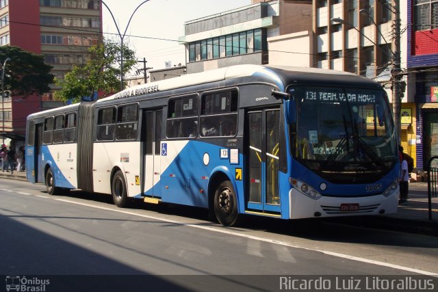 VB Transportes e Turismo 1005 na cidade de Campinas, São Paulo, Brasil, por Ricardo Luiz. ID da foto: 2839670.