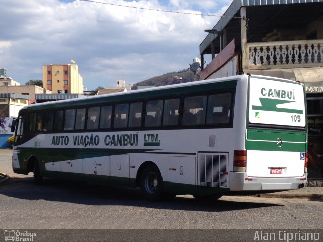 Auto Viação Cambuí 105 na cidade de Cambuí, Minas Gerais, Brasil, por Alan Cipriano. ID da foto: 2841153.