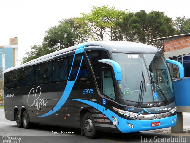 Empresa de Ônibus Nossa Senhora da Penha 53015 na cidade de Curitiba, Paraná, Brasil, por Luiz Scarabotto . ID da foto: 2840812.