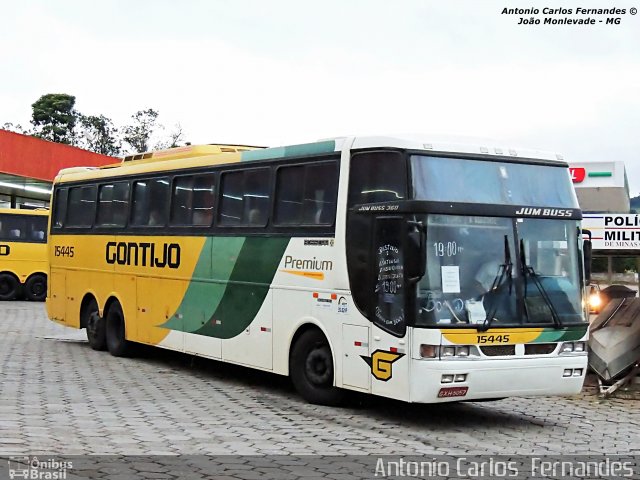 Empresa Gontijo de Transportes 15445 na cidade de João Monlevade, Minas Gerais, Brasil, por Antonio Carlos Fernandes. ID da foto: 2840580.