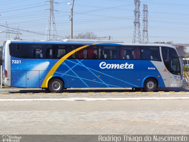 Viação Cometa 7221 na cidade de São José dos Campos, São Paulo, Brasil, por Rodrigo Thiago do Nascimento. ID da foto: 2840554.