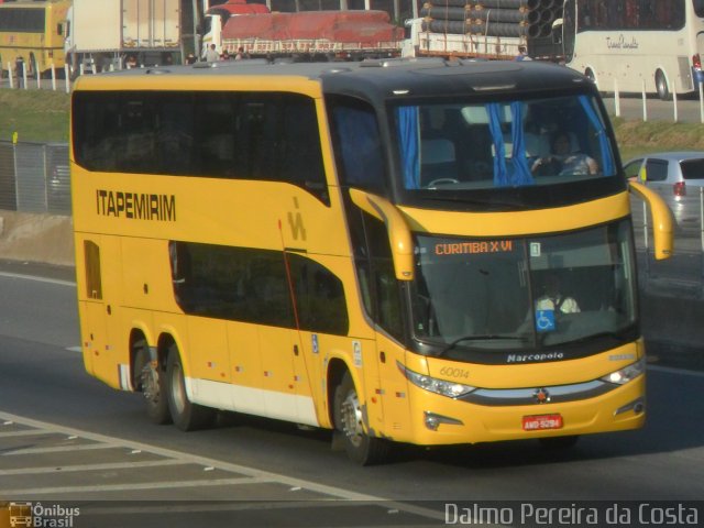 Viação Itapemirim 60014 na cidade de Aparecida, São Paulo, Brasil, por Dalmo Pereira da Costa. ID da foto: 2841191.