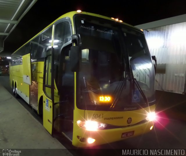 Viação Itapemirim 5041 na cidade de Belo Horizonte, Minas Gerais, Brasil, por Maurício Nascimento. Número da foto: #2842126.