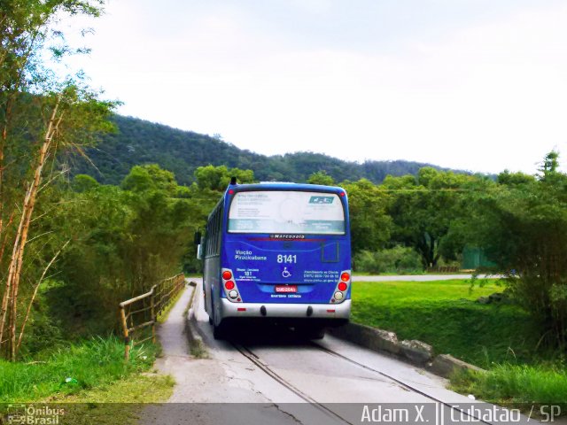 Viação Piracicabana 8141 na cidade de Cubatão, São Paulo, Brasil, por Adam Xavier Rodrigues Lima. Número da foto: #2840694.