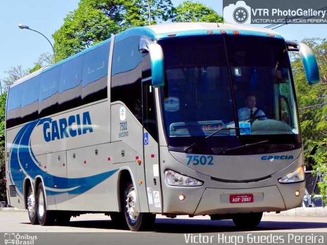 Viação Garcia 7502 na cidade de Maringá, Paraná, Brasil, por Victor Hugo Guedes Pereira. Número da foto: #2843714.