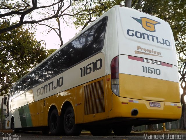 Empresa Gontijo de Transportes 11610 na cidade de São Paulo, São Paulo, Brasil, por Manoel Junior. ID da foto: 2843762.