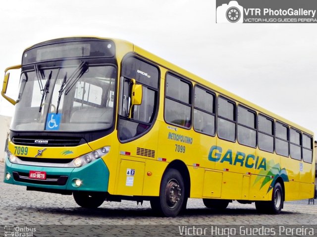 Viação Garcia 7099 na cidade de Londrina, Paraná, Brasil, por Victor Hugo Guedes Pereira. Número da foto: #2843694.
