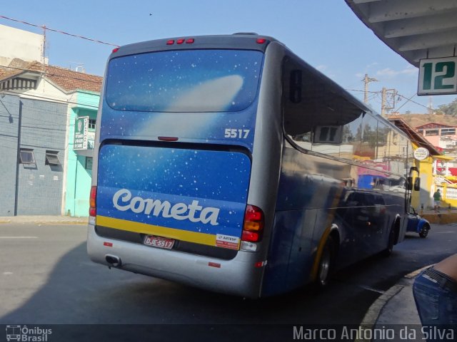 Viação Cometa 5517 na cidade de Aparecida, São Paulo, Brasil, por Marco Antonio da Silva. Número da foto: #2846435.