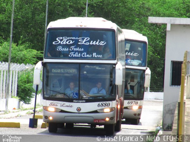 Expresso São Luiz 6880 na cidade de Aracaju, Sergipe, Brasil, por José Franca S. Neto. Número da foto: #2846080.