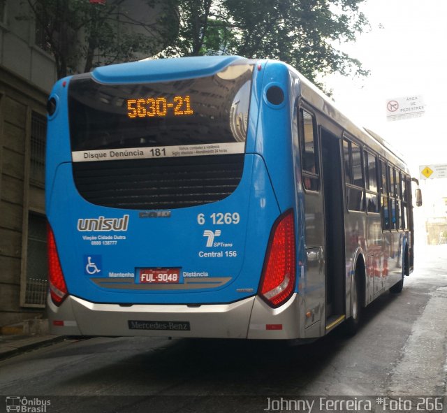 Viação Cidade Dutra 6 1269 na cidade de São Paulo, São Paulo, Brasil, por Johnny Ferreira. ID da foto: 2845043.