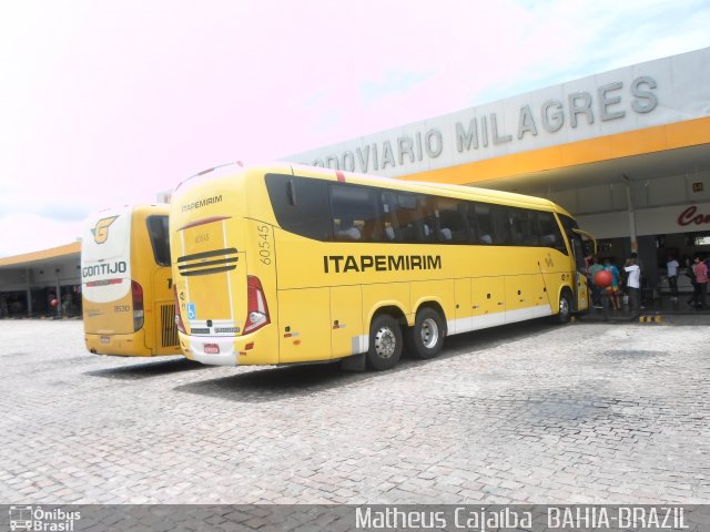 Viação Itapemirim 60545 na cidade de Milagres, Bahia, Brasil, por Matheus Cajaiba. ID da foto: 2844931.