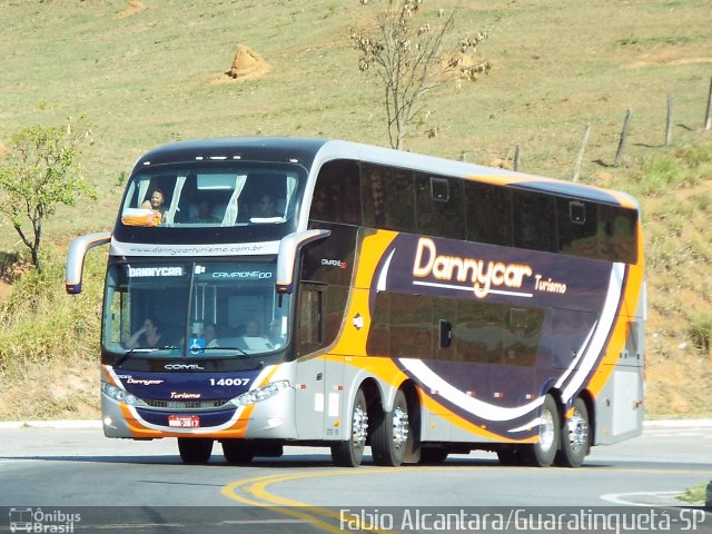 Dannycar Turismo 14007 na cidade de Aparecida, São Paulo, Brasil, por Fabio Alcantara. ID da foto: 2845788.