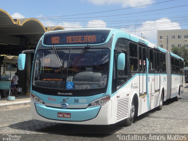 Viação Santa Cecília 36400 na cidade de Fortaleza, Ceará, Brasil, por Amós  Mattos. Número da foto: #2847225.