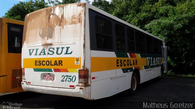 Viasul - Auto Viação Venâncio Aires 2750 na cidade de Santa Cruz do Sul, Rio Grande do Sul, Brasil, por Matheus Goelzer. Número da foto: #2848318.