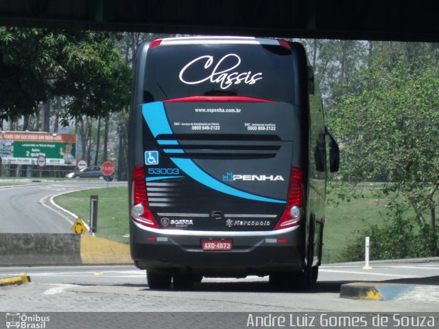 Empresa de Ônibus Nossa Senhora da Penha 53003 na cidade de Resende, Rio de Janeiro, Brasil, por André Luiz Gomes de Souza. Número da foto: #2848062.