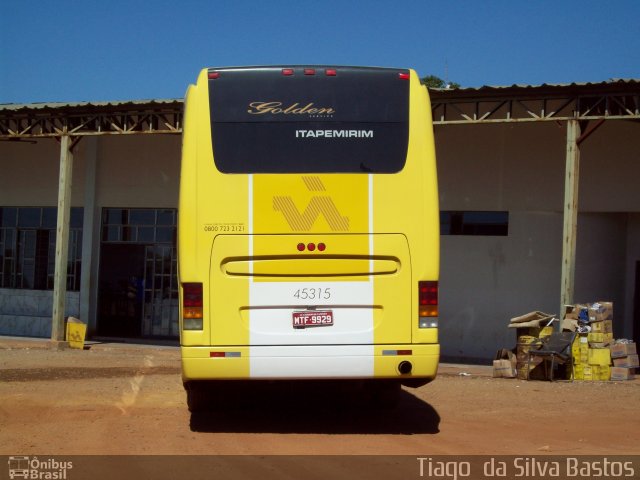 Viação Itapemirim 45315 na cidade de Anápolis, Goiás, Brasil, por Tiago  da Silva Bastos. ID da foto: 2847505.