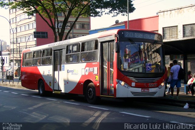 Expresso CampiBus 2247 na cidade de Campinas, São Paulo, Brasil, por Ricardo Luiz. Número da foto: #2846817.