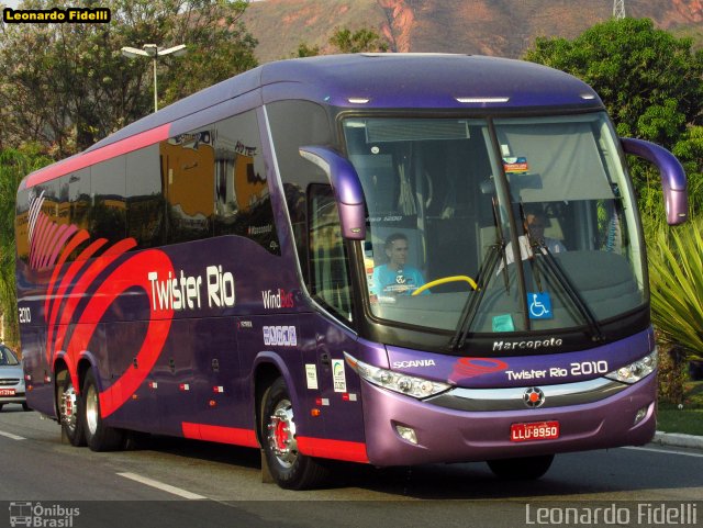 Twister Rio Transporte e Turismo 2010 na cidade de Aparecida, São Paulo, Brasil, por Leonardo Fidelli. Número da foto: #2847016.