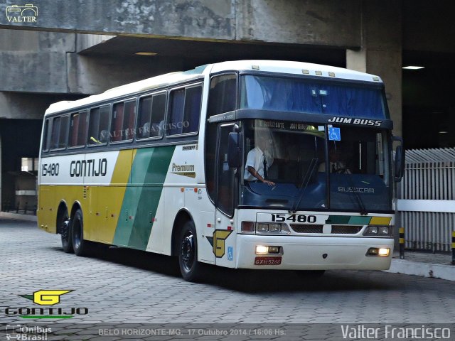 Empresa Gontijo de Transportes 15480 na cidade de Belo Horizonte, Minas Gerais, Brasil, por Valter Francisco. Número da foto: #2849957.