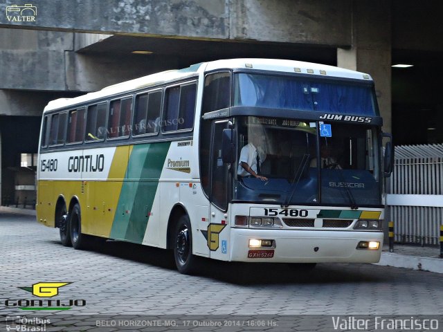 Empresa Gontijo de Transportes 15480 na cidade de Belo Horizonte, Minas Gerais, Brasil, por Valter Francisco. ID da foto: 2849957.