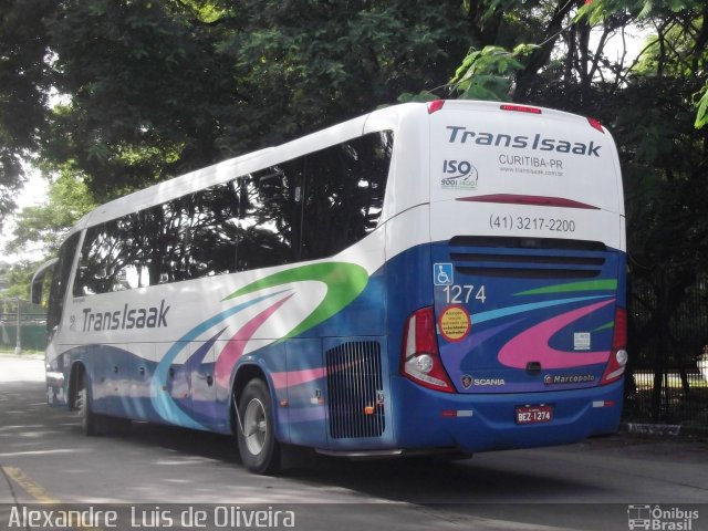 Trans Isaak Turismo 1274 na cidade de São Paulo, São Paulo, Brasil, por Alexandre  Luis de Oliveira. Número da foto: #2849871.