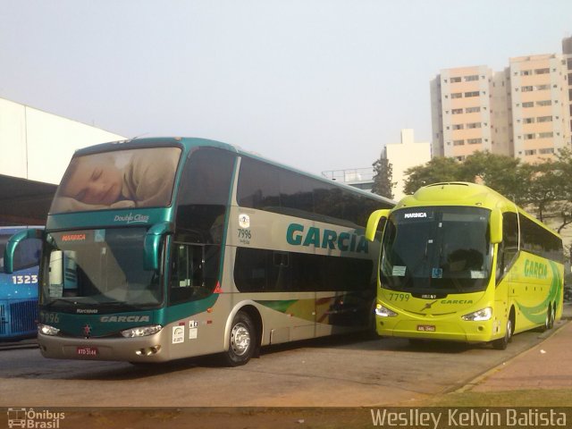 Viação Garcia 7799 na cidade de Sorocaba, São Paulo, Brasil, por Weslley Kelvin Batista. Número da foto: #2850719.