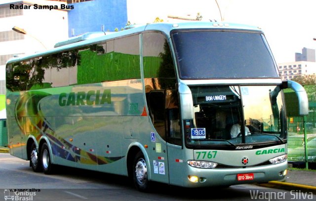 Viação Garcia 7767 na cidade de São Paulo, São Paulo, Brasil, por Wagner Silva. Número da foto: #2850024.
