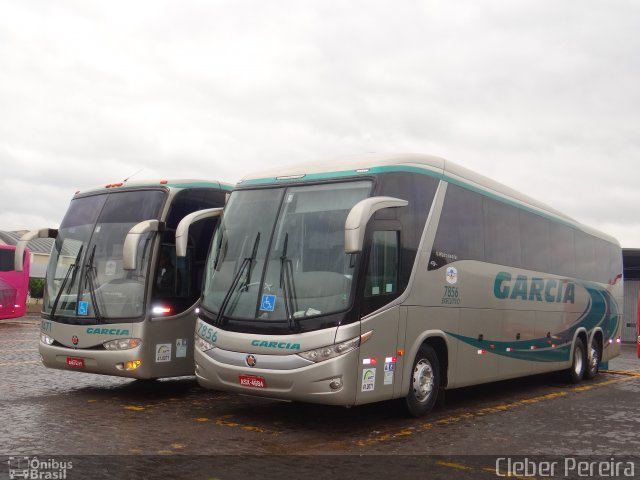 Viação Garcia 7856 na cidade de Londrina, Paraná, Brasil, por Cleber Luiz Pereira. ID da foto: 2812725.