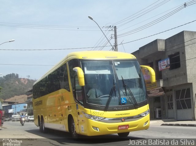 Viação Itapemirim 60547 na cidade de Timóteo, Minas Gerais, Brasil, por Joase Batista da Silva. ID da foto: 2811899.