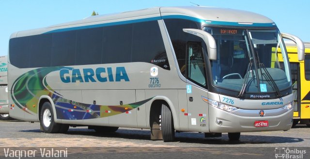 Viação Garcia 7276 na cidade de Londrina, Paraná, Brasil, por Vagner Valani. ID da foto: 2852771.