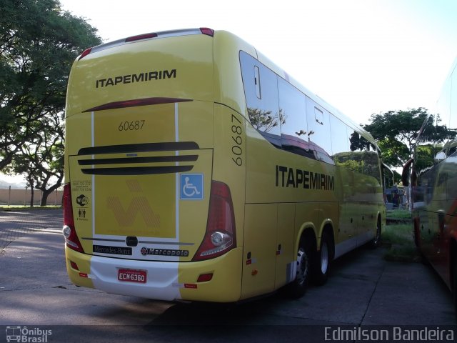 Viação Itapemirim 60687 na cidade de São Paulo, São Paulo, Brasil, por Edmilson Bandeira. ID da foto: 2852223.