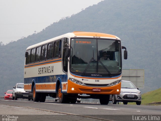Viação Sertaneja 540 na cidade de Petrópolis, Rio de Janeiro, Brasil, por Lucas Lima. Número da foto: #2852460.