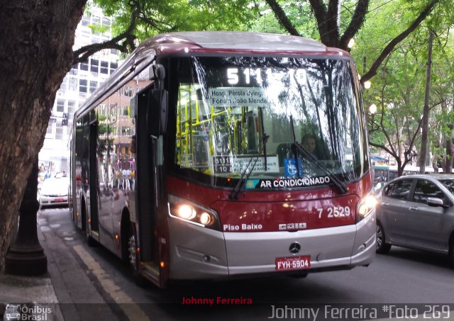 Viação Campo Belo 7 2529 na cidade de São Paulo, São Paulo, Brasil, por Johnny Ferreira. Número da foto: #2854672.