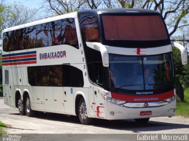 Expresso Embaixador 431 na cidade de Pelotas, Rio Grande do Sul, Brasil, por Gabriel  Morosoli. Número da foto: #2855997.