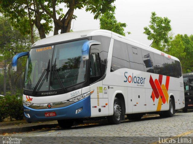 Solazer Transportes e Turismo 3251 na cidade de Petrópolis, Rio de Janeiro, Brasil, por Lucas Lima. Número da foto: #2855952.