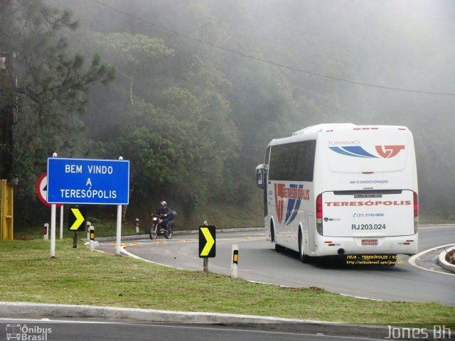 Viação Teresópolis RJ 203.024 na cidade de Teresópolis, Rio de Janeiro, Brasil, por Jones Bh. Número da foto: #2854627.
