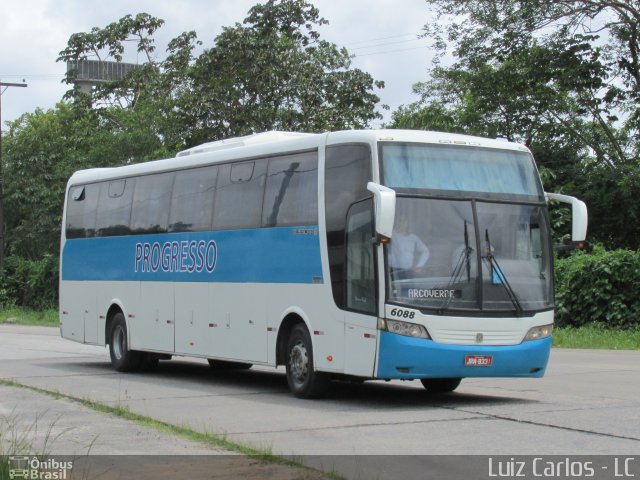 Auto Viação Progresso 6088 na cidade de Recife, Pernambuco, Brasil, por Luiz Carlos de Santana. ID da foto: 2855159.