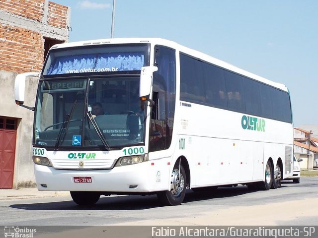 Oletur Transportadora Turística 1000 na cidade de Guaratinguetá, São Paulo, Brasil, por Fabio Alcantara. Número da foto: #2855379.