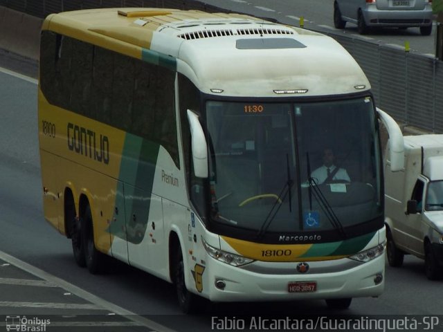 Empresa Gontijo de Transportes 18100 na cidade de Aparecida, São Paulo, Brasil, por Fabio Alcantara. Número da foto: #2857396.