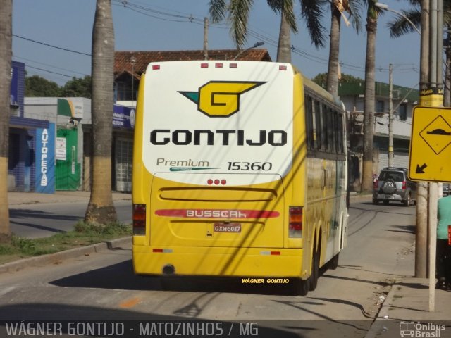 Empresa Gontijo de Transportes 15360 na cidade de Matozinhos, Minas Gerais, Brasil, por Wagner Gontijo Várzea da Palma-mg. ID da foto: 2856418.