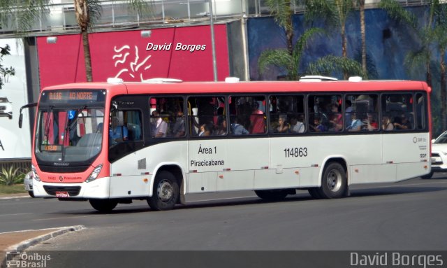 Viação Piracicabana Distrito Federal 114863 na cidade de Brasília, Distrito Federal, Brasil, por David Borges. Número da foto: #2858216.