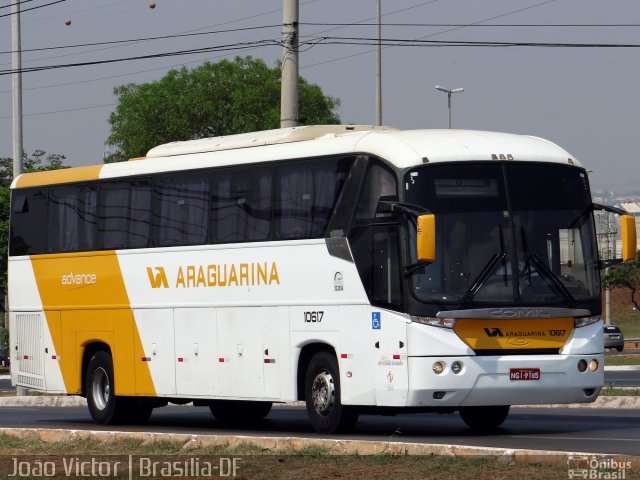 Viação Araguarina 10617 na cidade de Brasília, Distrito Federal, Brasil, por João Victor. ID da foto: 2857125.