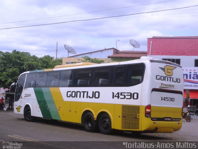 Empresa Gontijo de Transportes 14530 na cidade de Jucás, Ceará, Brasil, por Amós  Mattos. ID da foto: 2857619.