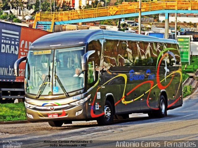 Bueno Tur 4413 na cidade de João Monlevade, Minas Gerais, Brasil, por Antonio Carlos Fernandes. ID da foto: 2856663.